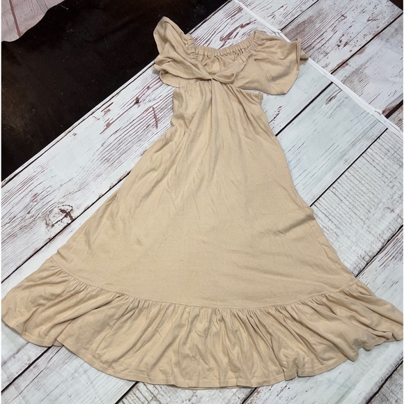 FREE PEOPLE “Lynne Midi” 100% cotton off shoulder women’s  dress Small NWT - Picture 10 of 16